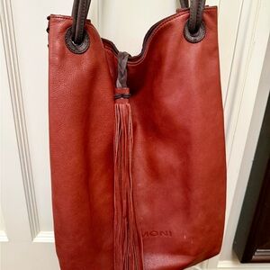 Dimoni Leather Bucket Bag